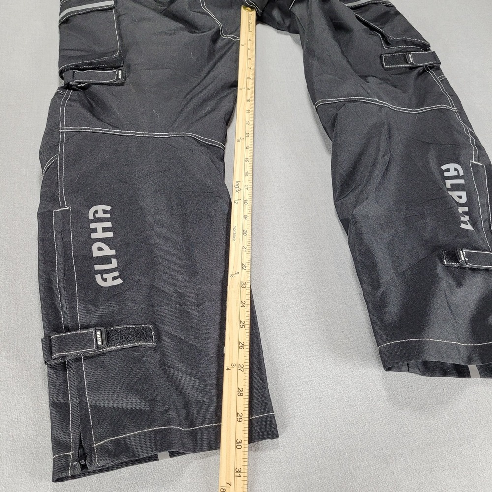 Alpha Cycle Gear Motorcycle Cargo Pants 38x32 Black - Picture 6 of 9
